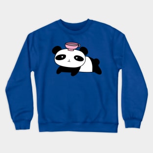 Panda and Tea Crewneck Sweatshirt